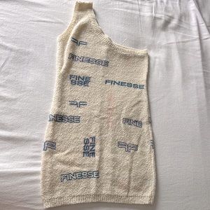 Finesse. Alicia Ivory Print Mini Dress. Size XS/S